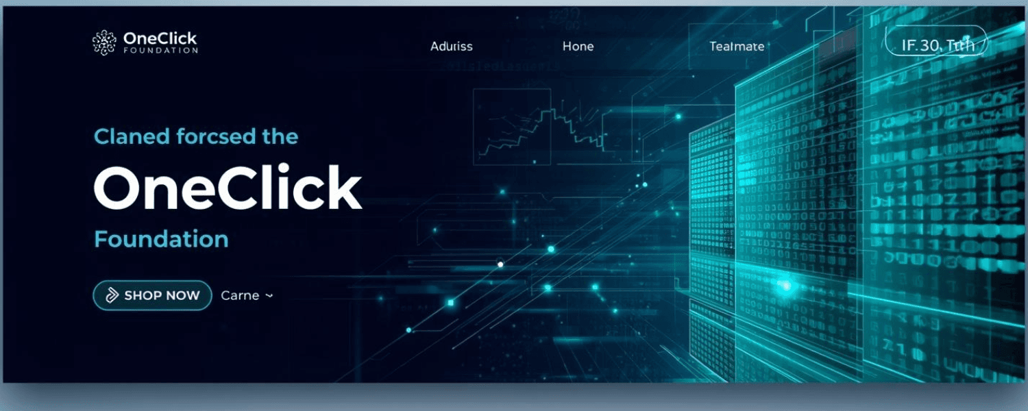 Oneclick foundation Information Database Banner 2